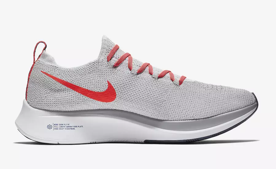 Nike Zoom Fly Flyknit Pure Platinum Bright Crimson AR4561-044 Datum izlaska