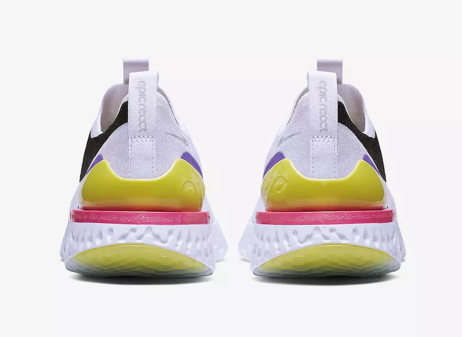 Nike Epic Phantom React White Black Laser Fuchsia CI1290-100 väljalaskekuupäev