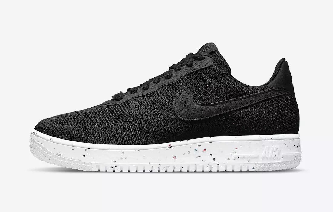 Nike Air Force 1 Crater Flyknit Preto Antracite Branco DC4831-003 Data de Lançamento