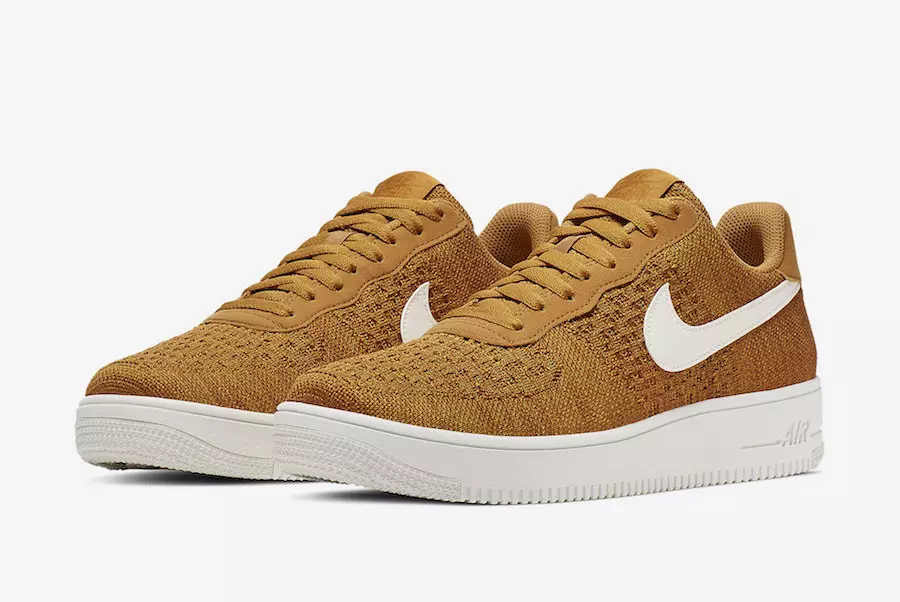 Nike Air Force 1 Flyknit 2.0 Gold Suede CI0051-700 Data di rilascio