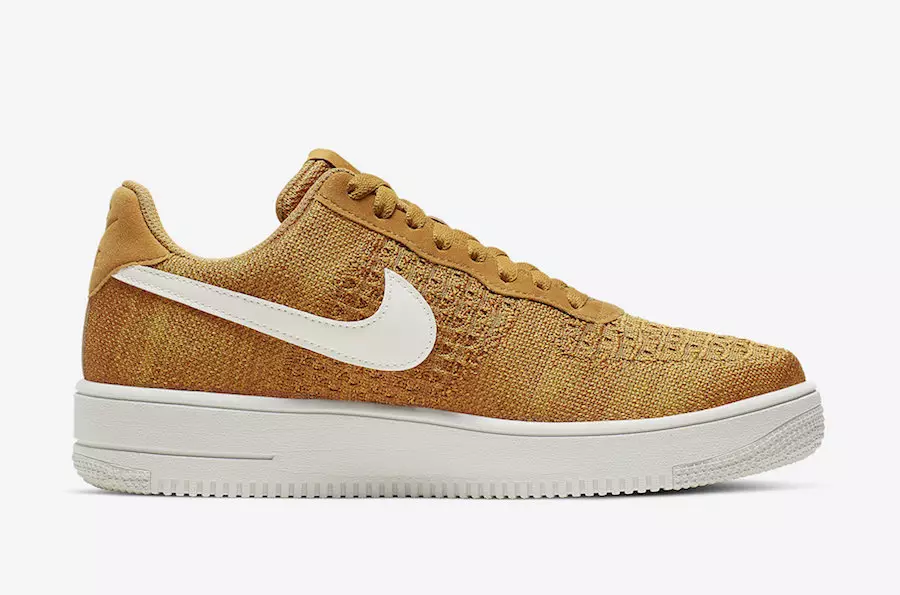 Ngày phát hành Nike Air Force 1 Flyknit 2.0 Gold Suede CI0051-700