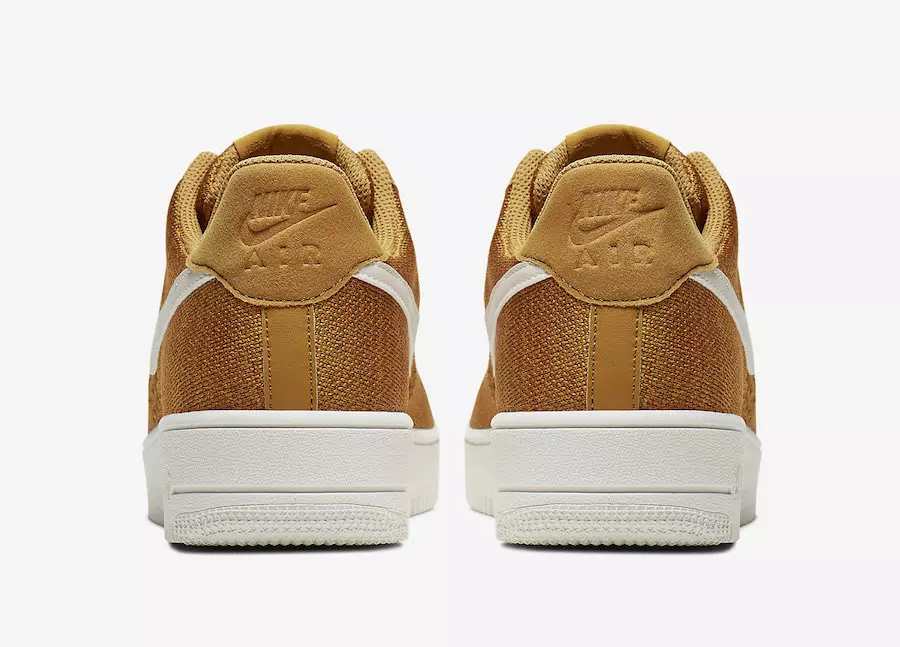 Nike Air Force 1 Flyknit 2.0 Gold Suede CI0051-700 გამოშვების თარიღი