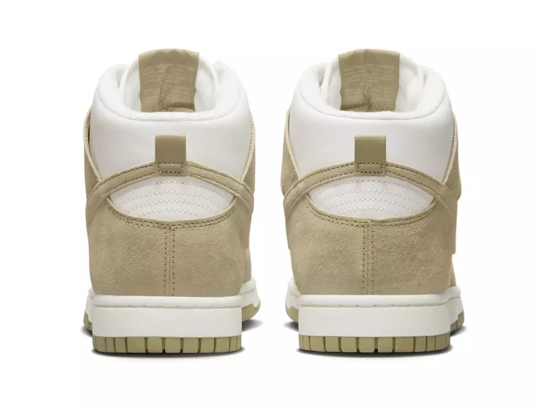 Nike Dunk High White Tan Suede DQ7679-001 Väljalaskekuupäev