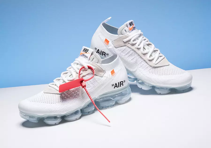 Off White Цветовая гамма Nike VaporMax White