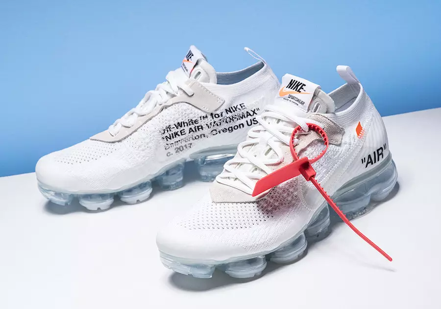 Off White Цветовая гамма Nike VaporMax White