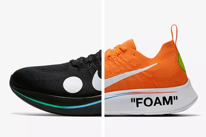 Kā tikt galā ar off-white x Nike Zoom Fly Mercurial Flyknit komplektu 27975_1