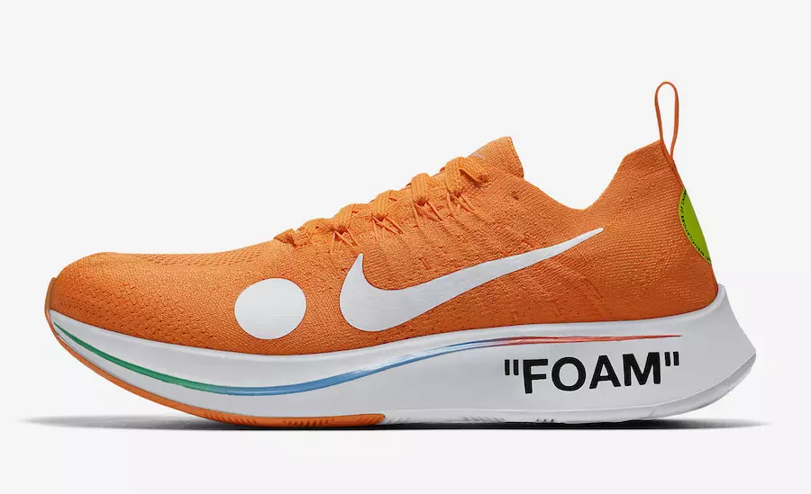 Nike Zoom Fly Mercurial Orange pa ngjyrë të bardhë AO2115-800 Data e publikimit