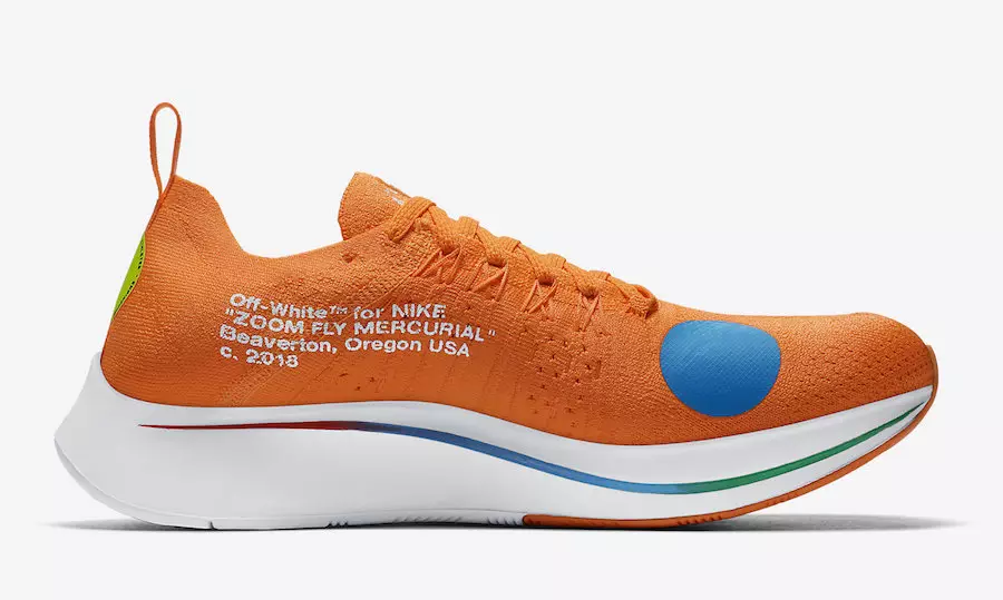 Off-White Nike Zoom Fly Mercurial Orange AO2115-800 Ημερομηνία κυκλοφορίας