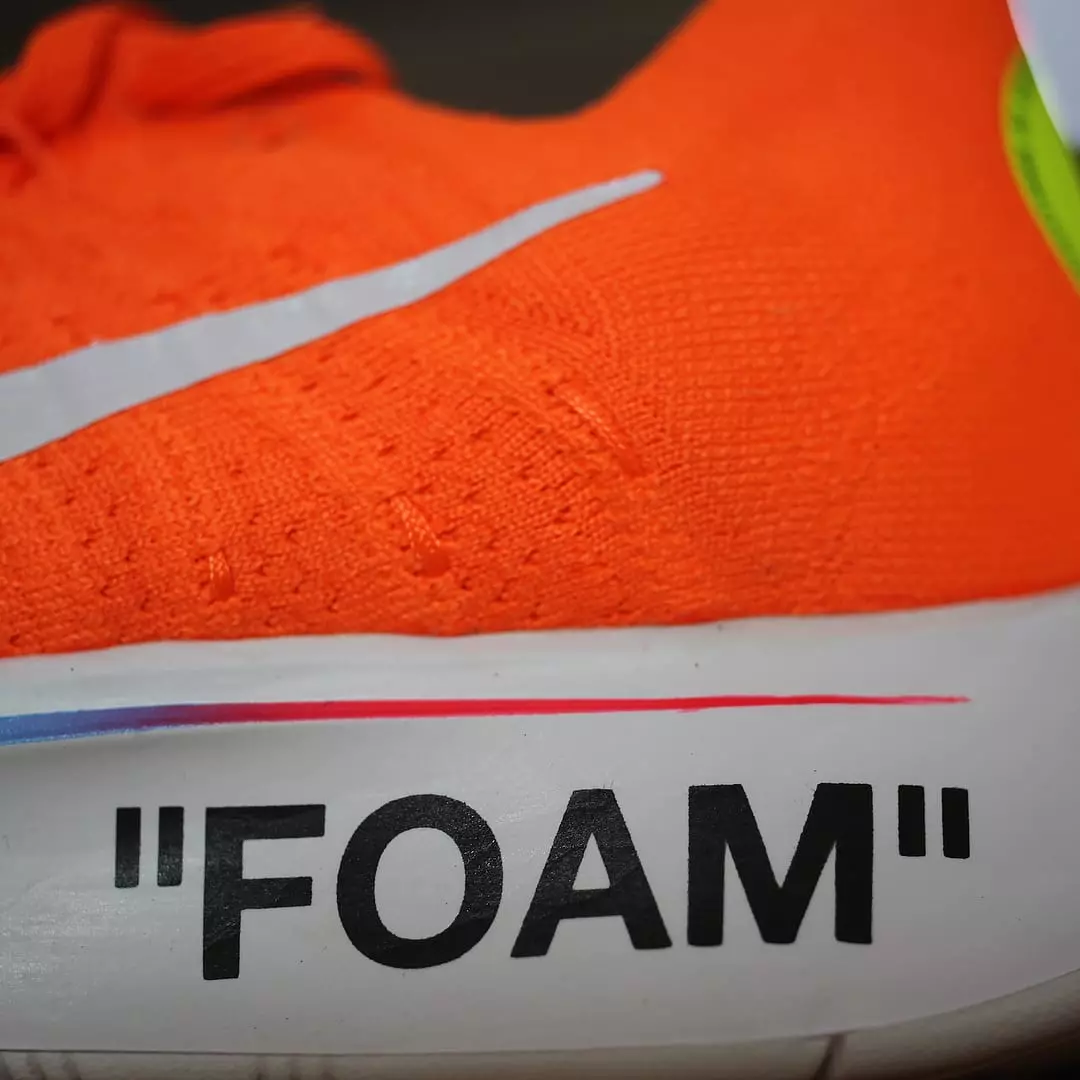 Ак түстөгү Nike Zoom Fly Mercurial Flyknit Orange AO2115-800 Чыгарылган күнү