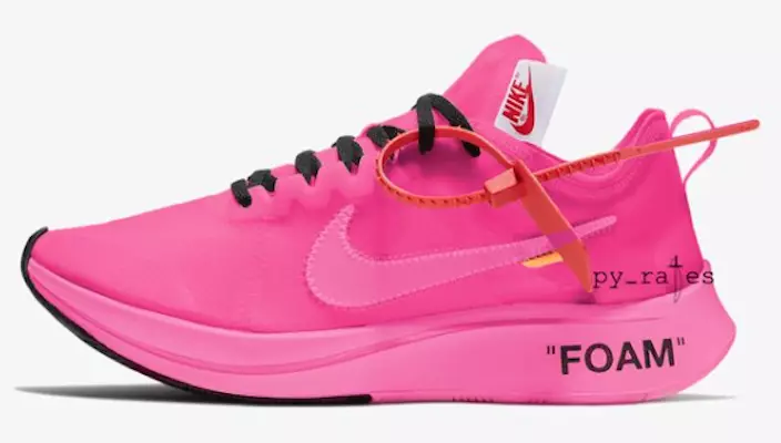 Coleção off-white Nike Zoom Fly Pink Data de lançamento