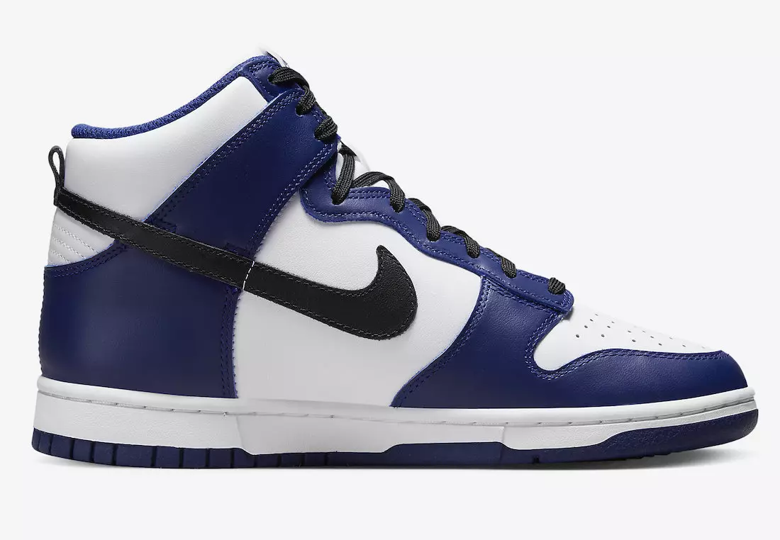 Nike Dunk High White Navy Blue Black DD1869-400 Útgáfudagur