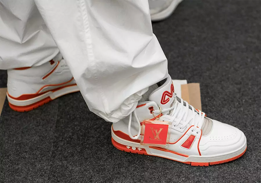 Virgil Abloh Louis Vuitton Spor Ayakkabı Beyaz Kırmızı