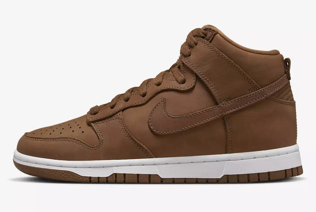 Tarehe ya Kutolewa ya Nike Dunk High Premium Pecan Brown DZ2044-200