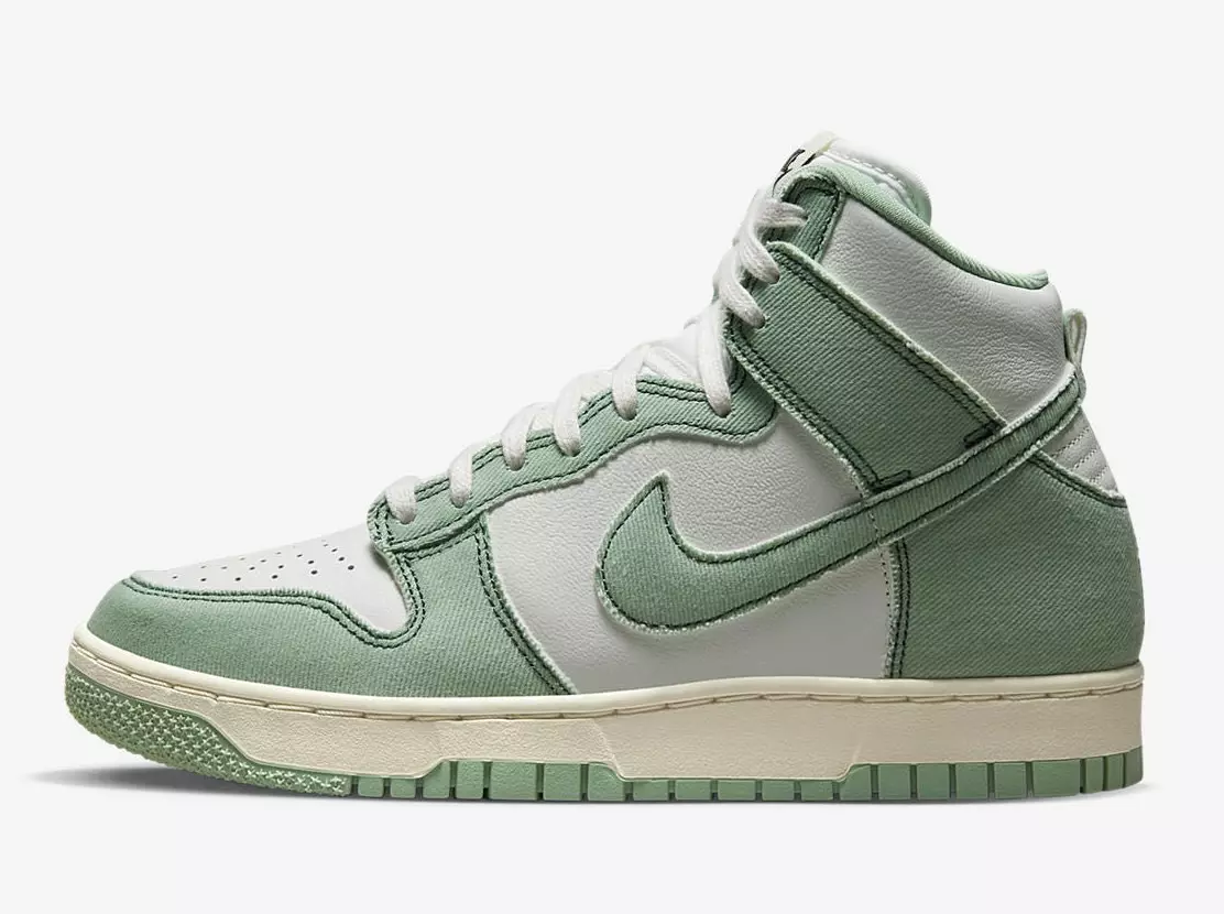 Datum vydání Nike Dunk High 1985 Green Denim DV1143-300