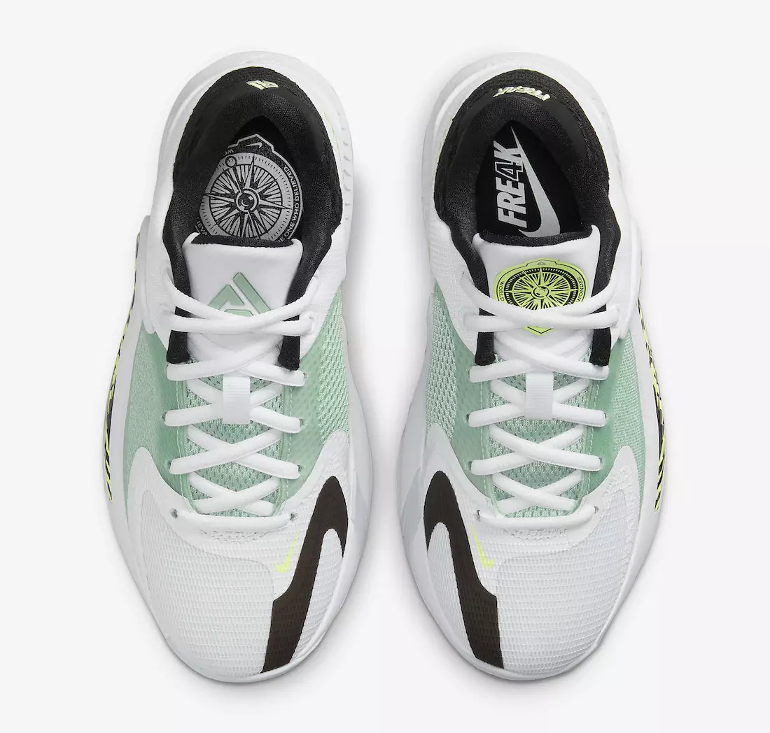 Nike Zoom Freak 4 Ак Кара Эптеп Volt GS DQ0553-100 Чыгарылган күнү