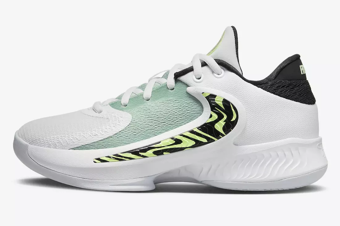 Nike Zoom Freak 4 White Black Barely Volt GS DQ0553-100 Tanggal Rilis