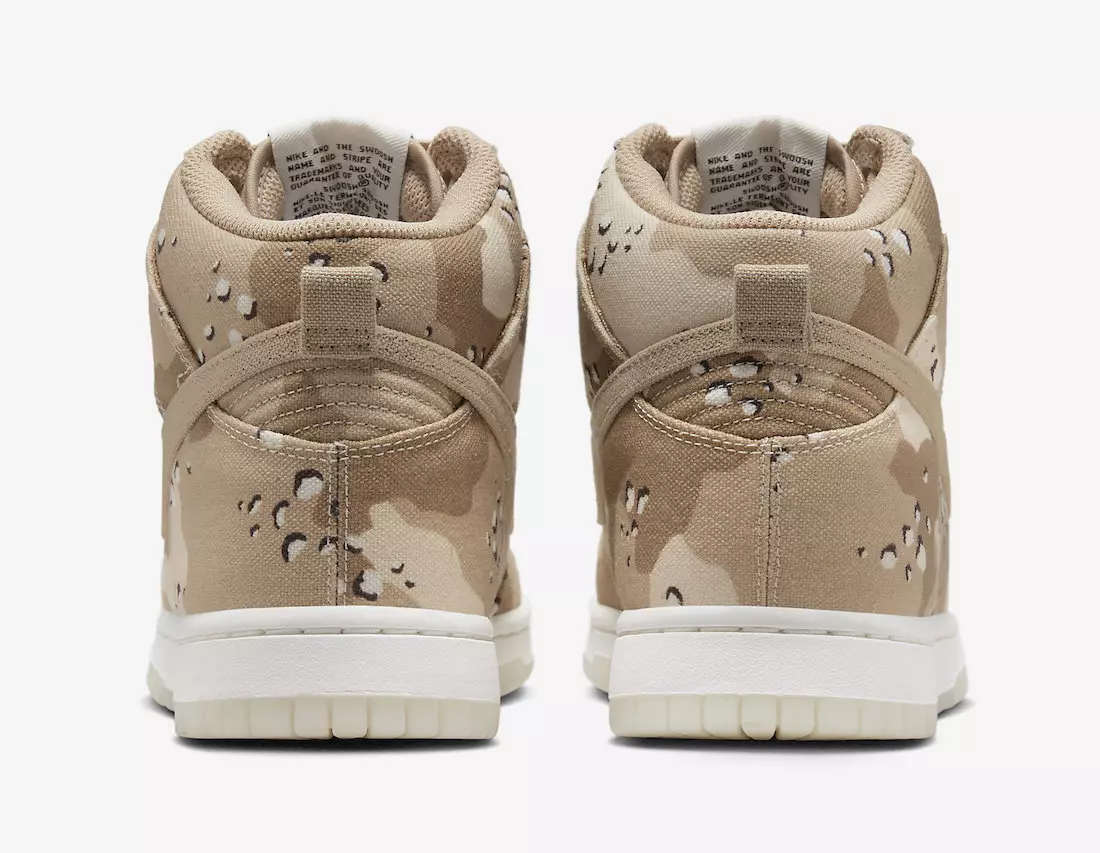 Nike Dunk High Desert Camo DX2314-200 izlaišanas datums