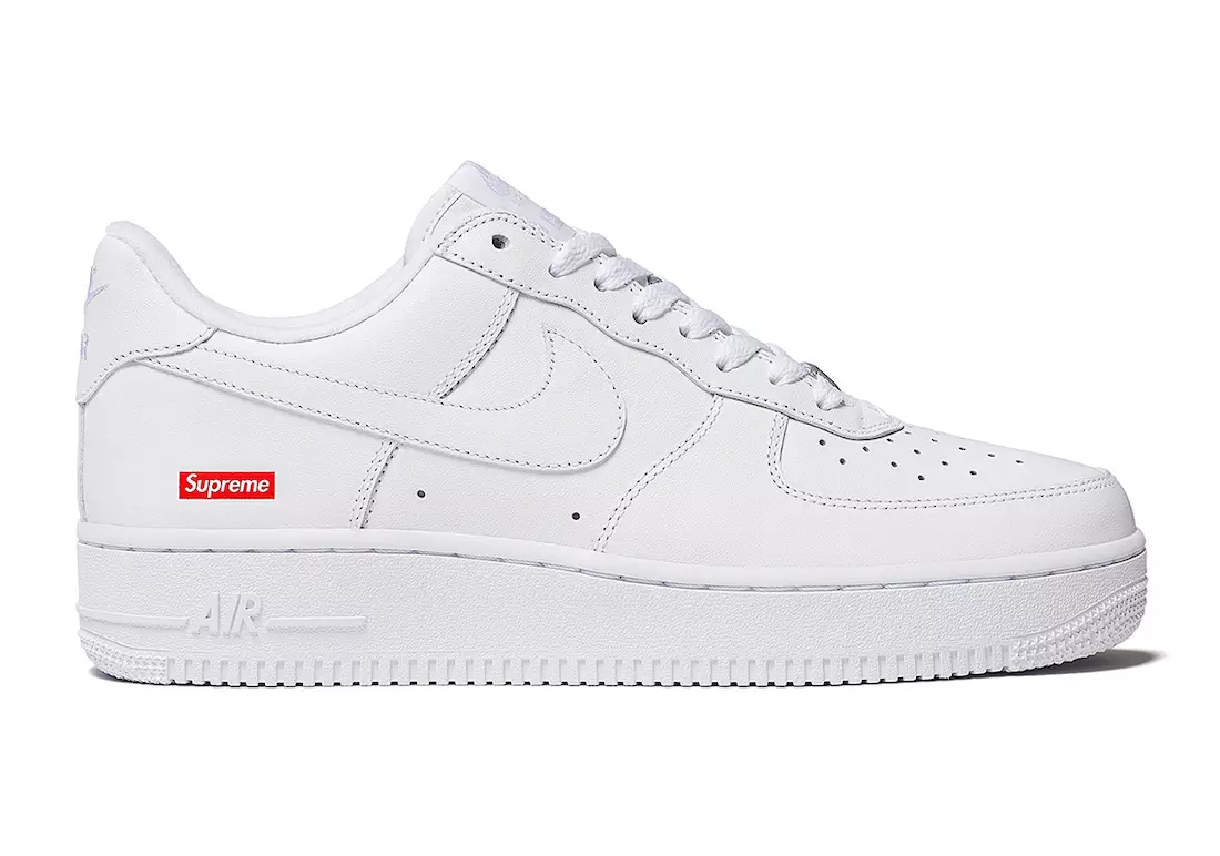 Supreme Nike Air Force 1 Low White CU9225-100 Julkaisupäivä