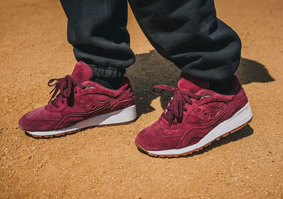 Saucony Shadow 6000 בורגונדי זמש