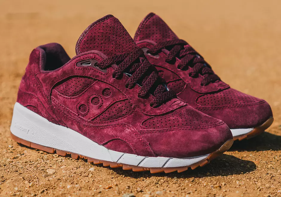 Saucony Shadow 6000 Burgundy Suede