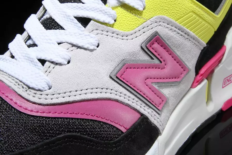 New Balance 997 Preto Rosa Neon Amarelo Data de Lançamento