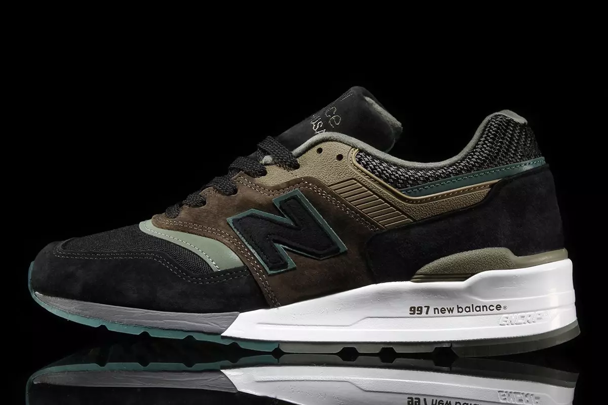 New Balance 997 Black Olive Reflective