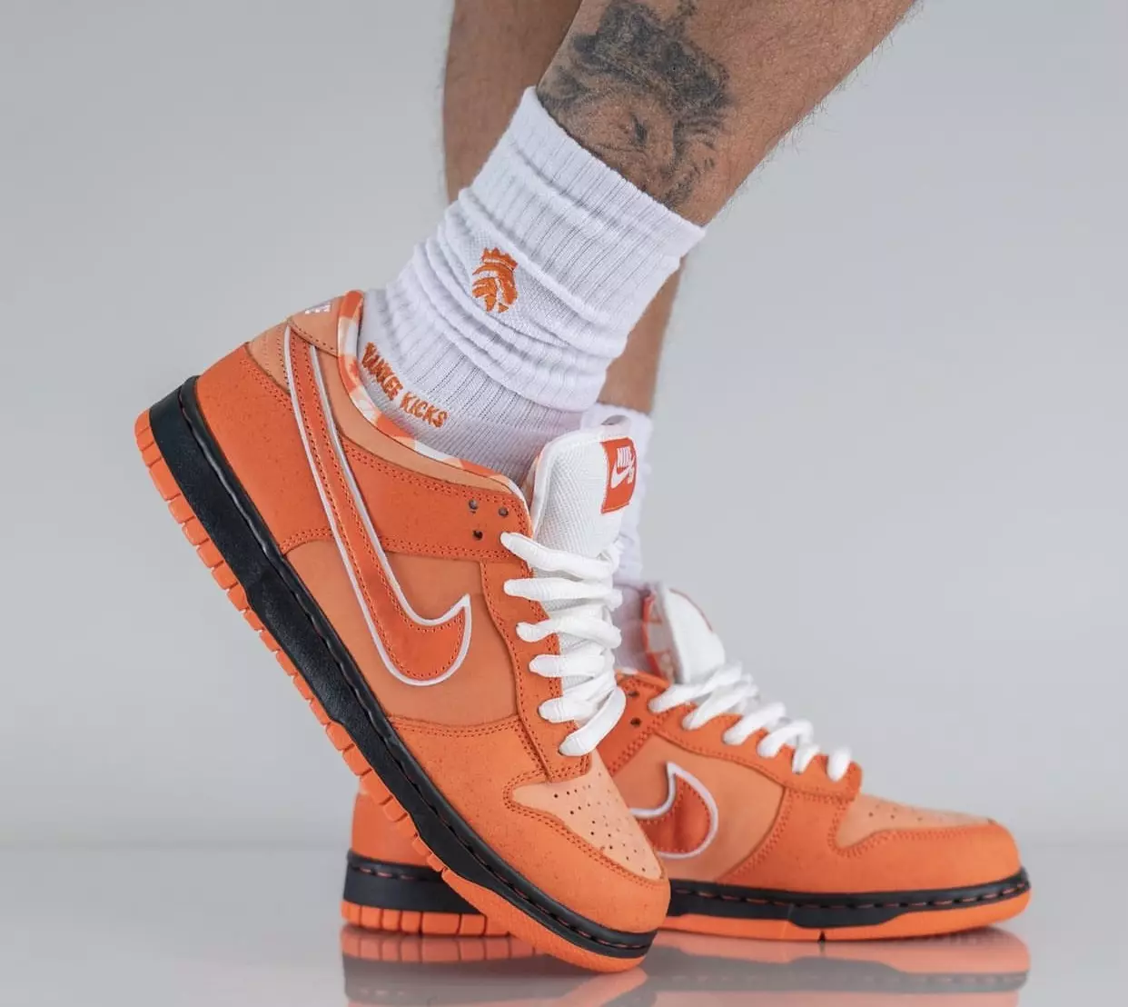 Koncepter Nike SB Dunk Low Orange Lobster FD8776-800 Udgivelsesdato på fødderne