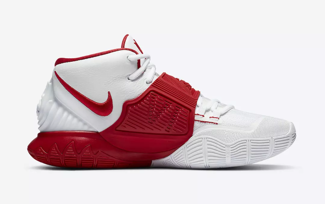 Nike Kyrie 6 White University Red CZ4938-100 Датум на издавање