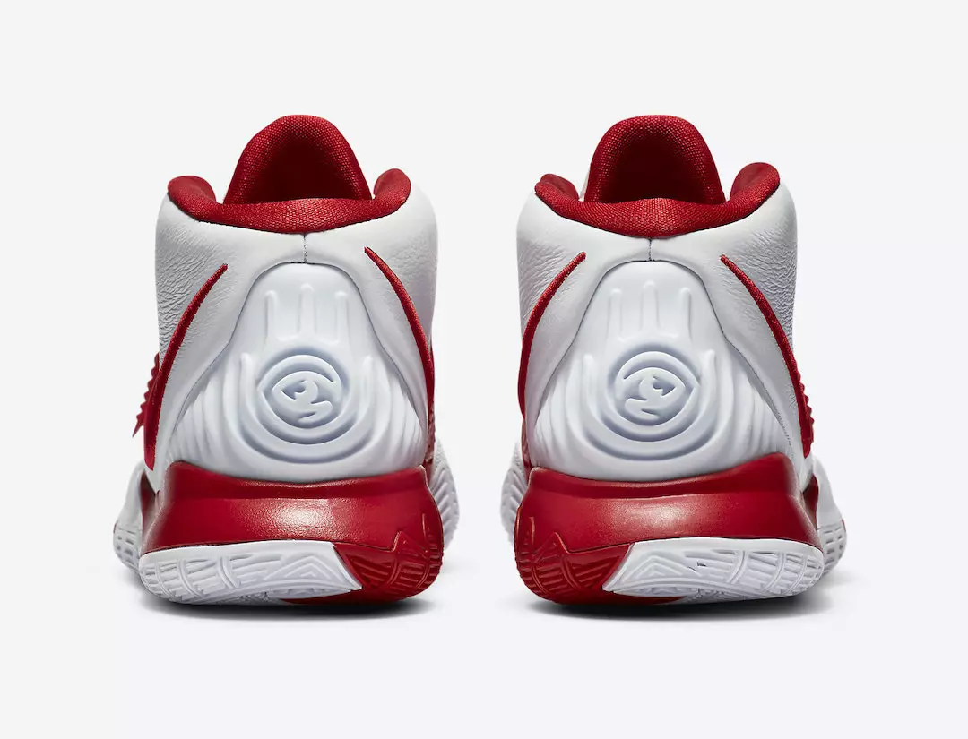 Fecha de lanzamiento de Nike Kyrie 6 White University Red CZ4938-100