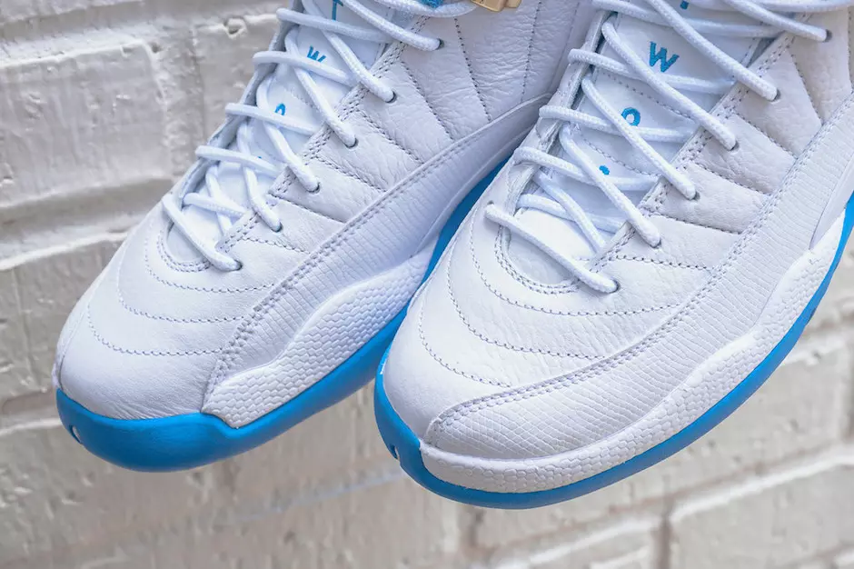 Air Jordan 12 GS Melo White University Biru