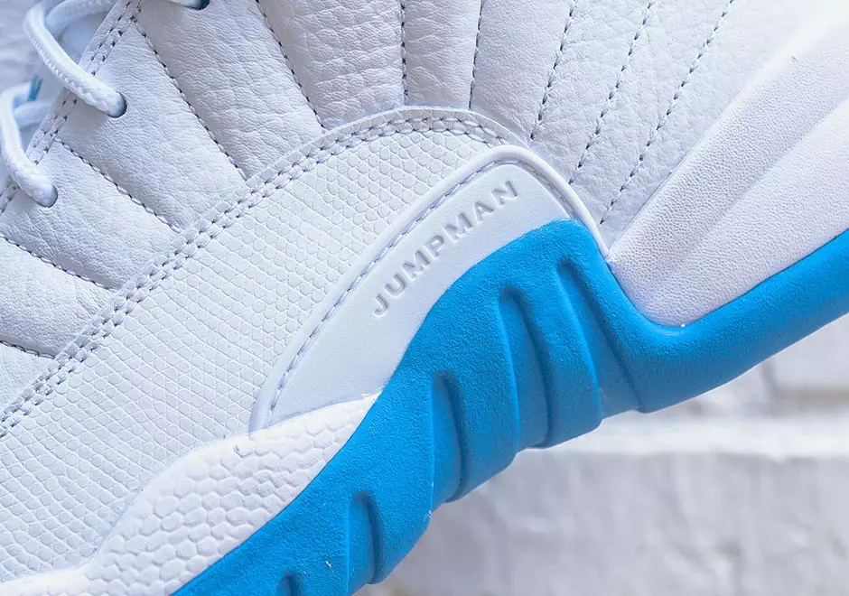 Air Jordan 12 GS Melo White University Biru