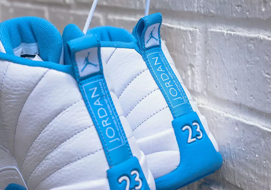 Air Jordan 12 GS Melo White University Blue