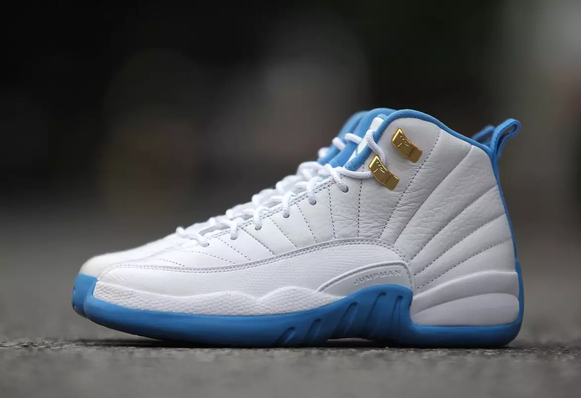 Air Jordan 12 GS Blanc Université Bleu Melo 510815-127