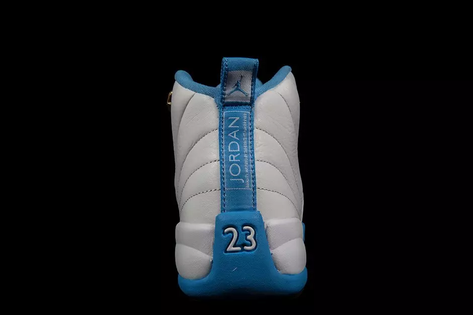 Air Jordan 12 Melo White Blue Gold