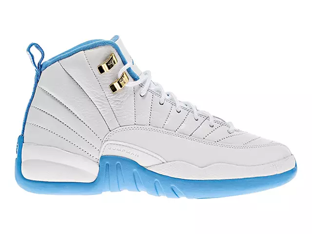 Air Jordan 12 GS Beyaz Üniversite Mavi Metalik Altın Çıkış Tarihi