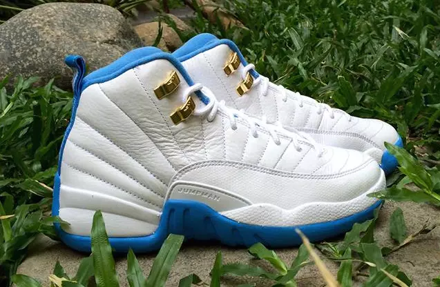 Air Jordan 12 GS Melo Wit Universiteit Blauw 2016