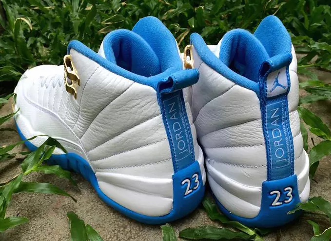 Air Jordan 12 GS Melo Blanc Université Bleu 2016