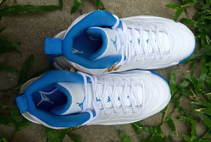 Air Jordan 12 GS Melo White University Blue 2016 წელი