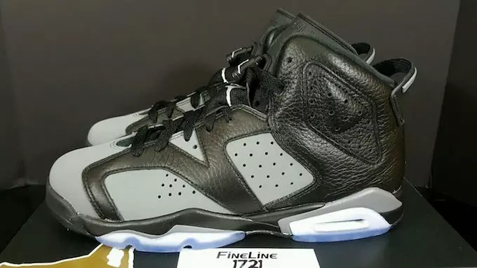 Air Jordan 6 GS Negre Gris Fred Blanc