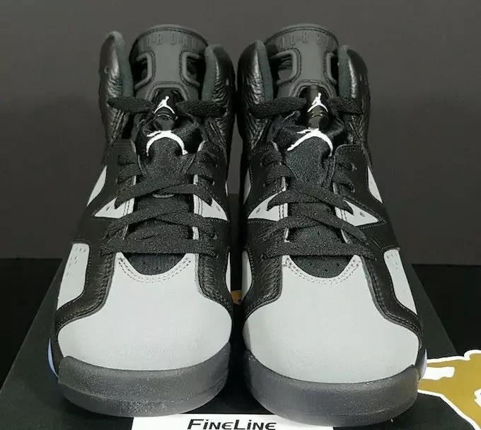 Air Jordan 6 GS مشکی خاکستری سرد سفید