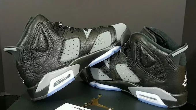 Air Jordan 6 GS Negre Gris Fred Blanc