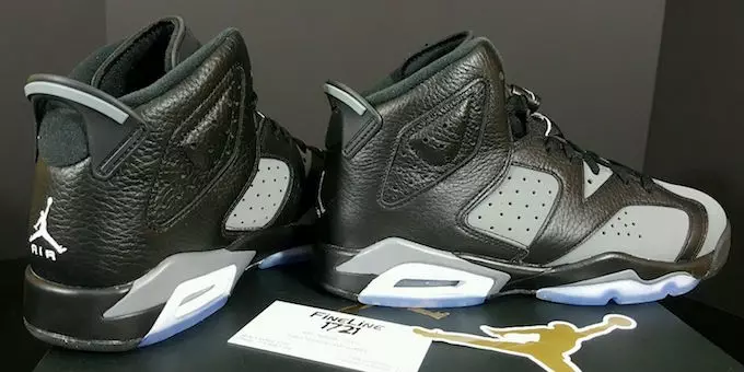 Air Jordan 6 GS Czarny Chłodny Szary Biały