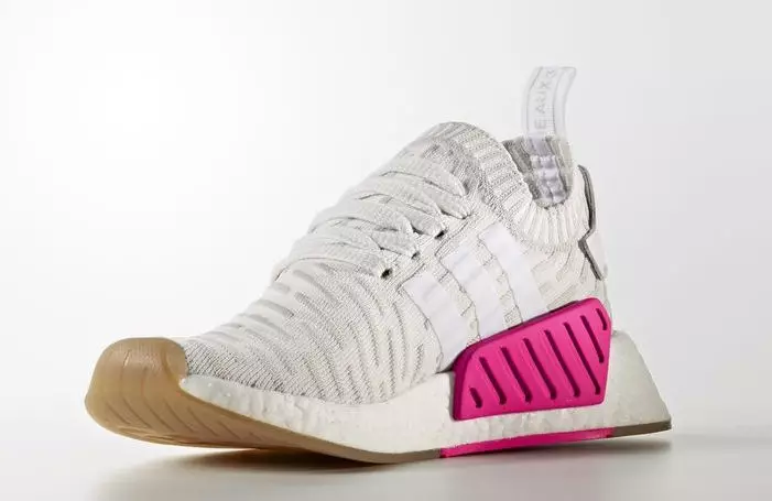 adidas NMD R2 Primeknit Vit Rosa BY9954