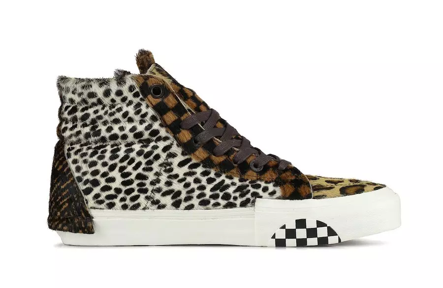 Vans Sk8-Hi бурида ва часбонед Animal Print