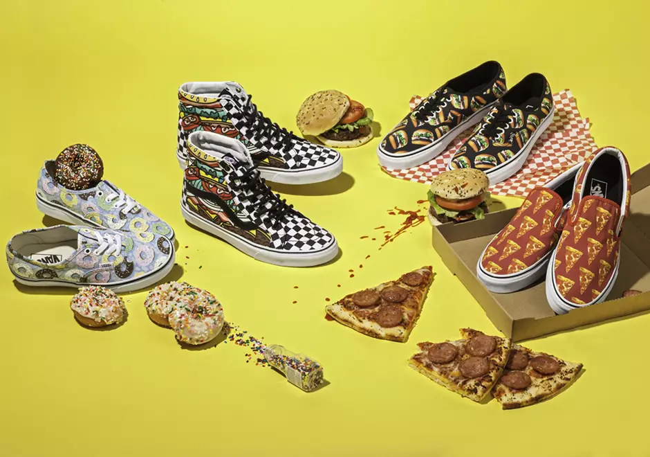 Vans дер Night Pizza Taco Cheeseburger Pack озуқаворӣ