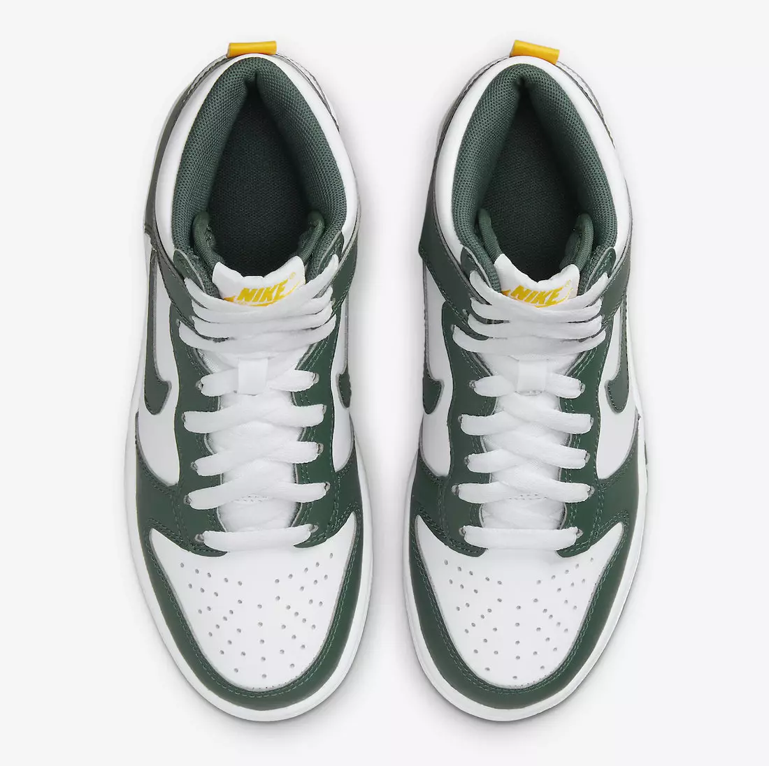 Nike Dunk High GS White Green Gold DV7072-300 Шығарылған күні