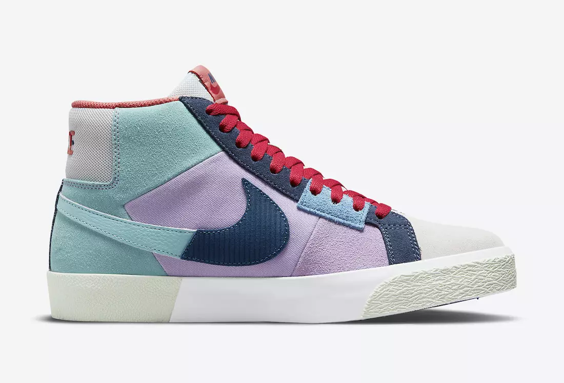 Nike SB Blazer Mid Mosaic Pack DA8854-500 Tanggal Rilis