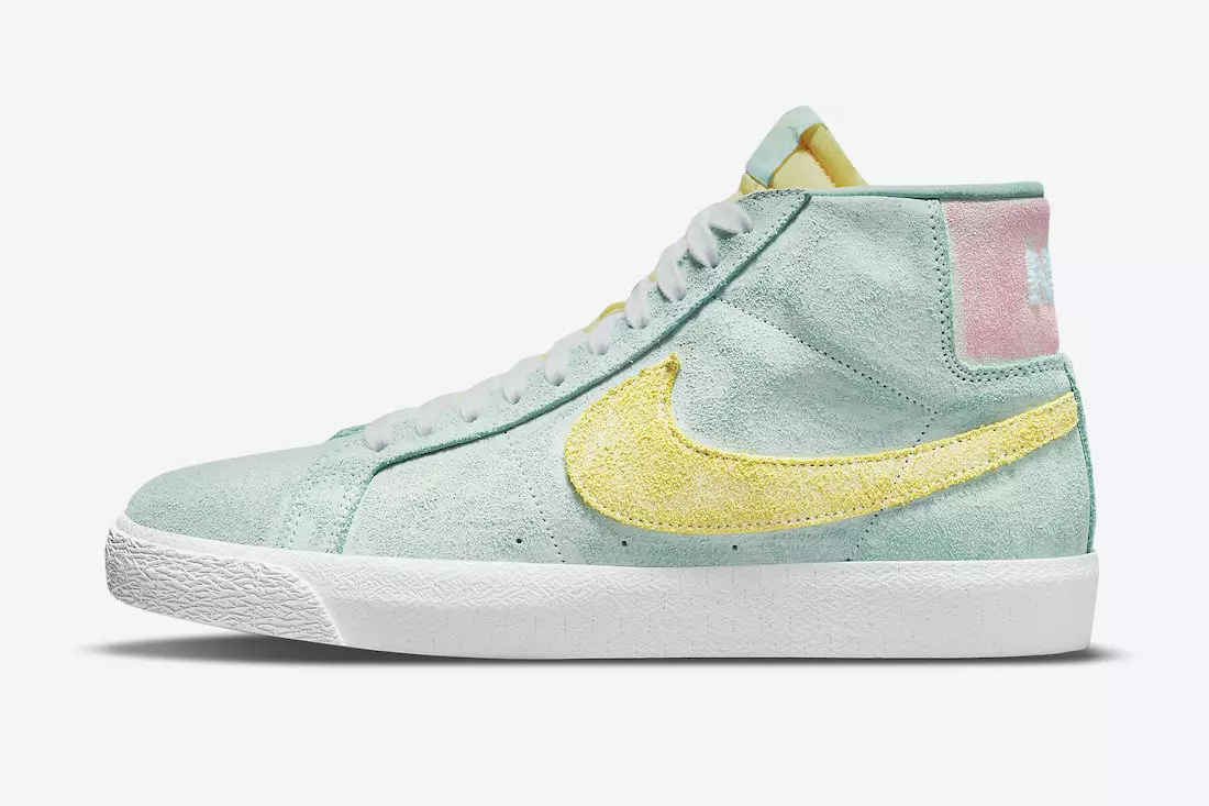 Nike SB Blazer Tarehe ya Kutolewa kwa Umande wa Mwanga wa Kati Citron Green Glow DA1839-300