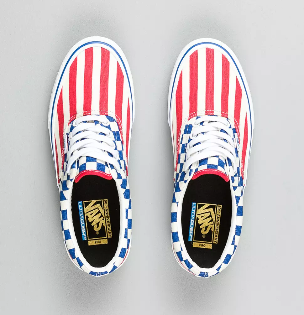 Кроссовки Vans 50th Era Pro 83 Stripes Checkers