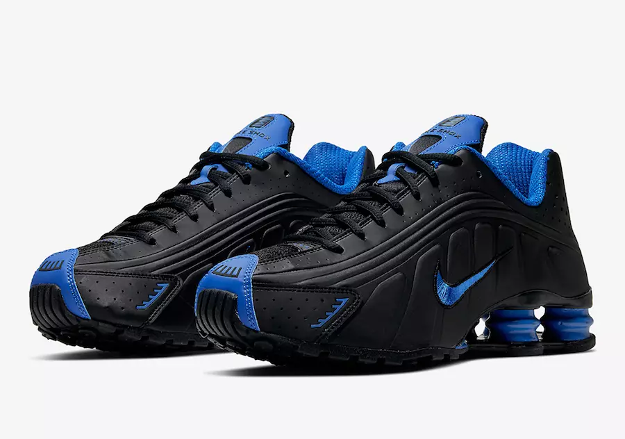 Nike Shox R4 Black Game Royal Blue 104265-053 Data premiery